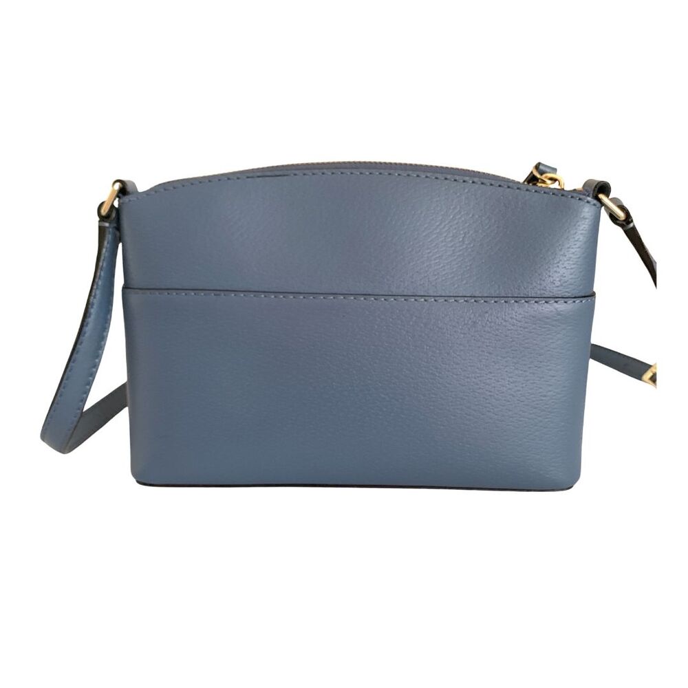 Kate Spade Smoky Blue Crossbody Bag Adjustable Strap Front Pocket - Picture 3 of 10